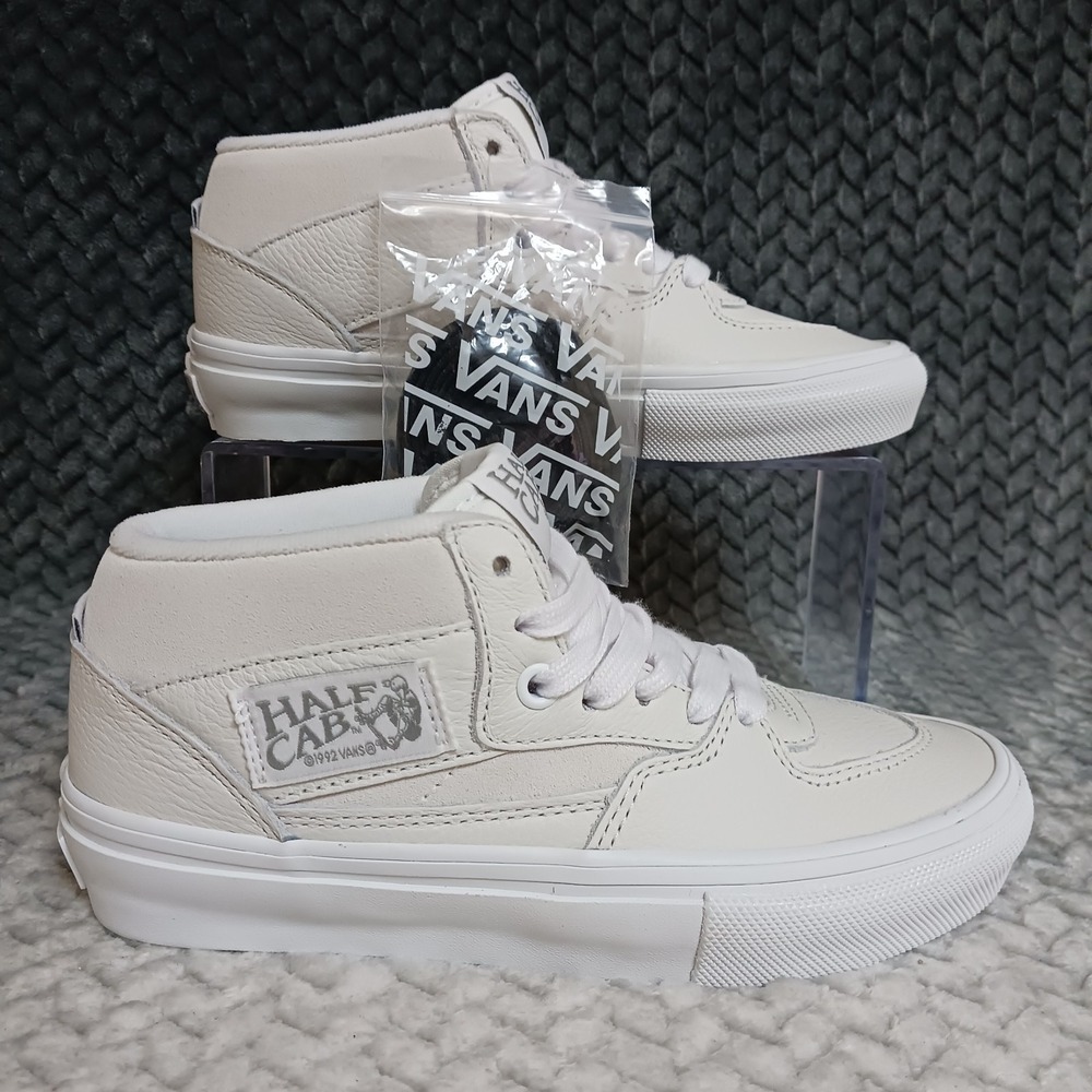 Vans Skate Half Cab Daz White Mens Athletic Skateboarding Sneaker Shoes Size 4